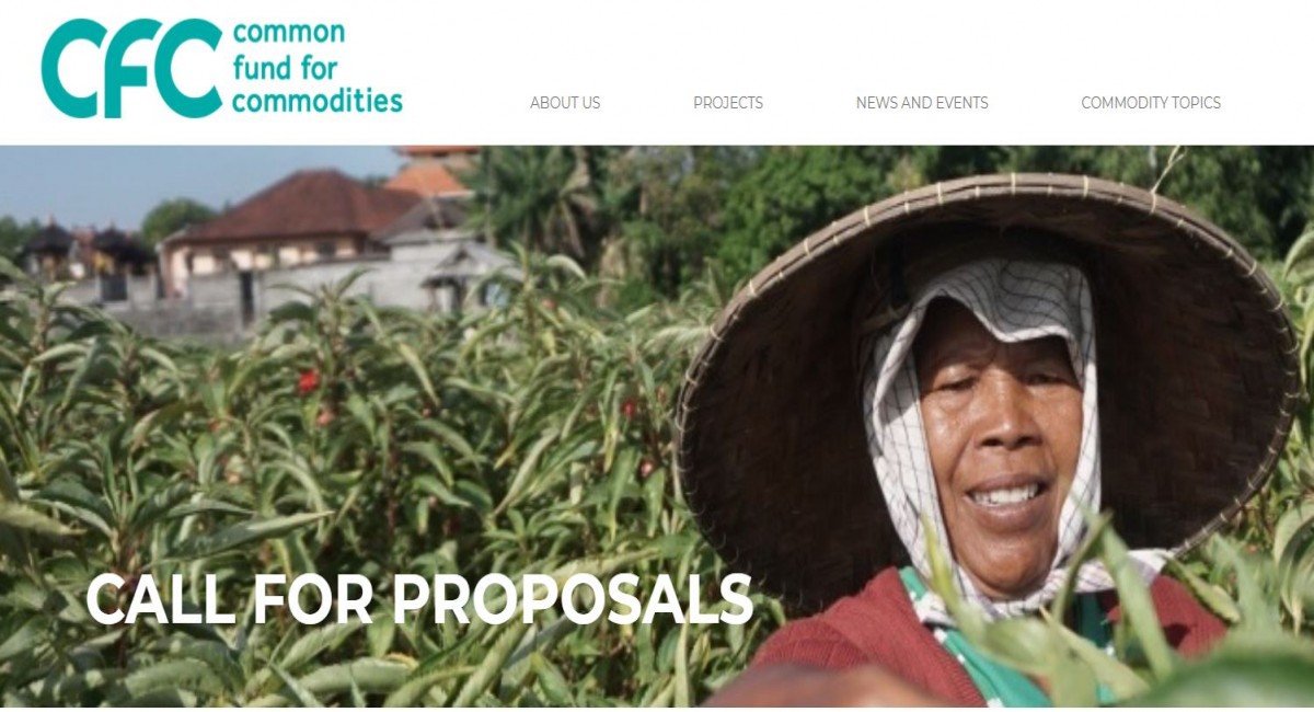 Call for Proposals by Common Fund for Commodities (CFC)